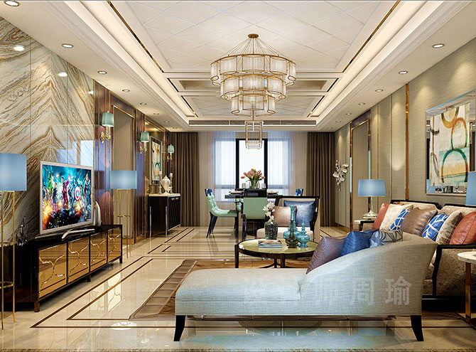 色日逼逼世纪江尚三室两厅168平装修设计效果欣赏